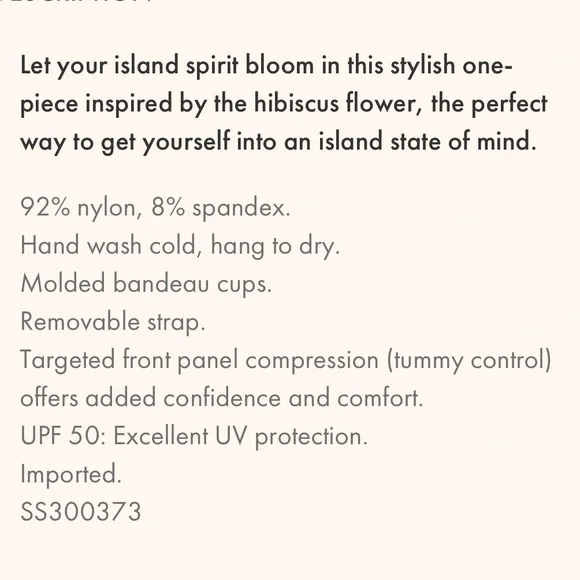 Tommy Bahama Scrolls Shirred Bandeau - Picture 16 of 16